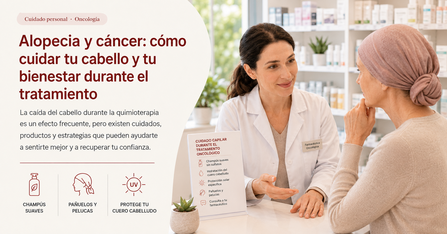 Caída del cabello durante la quimioterapia: qué esperar y cómo cuidarte