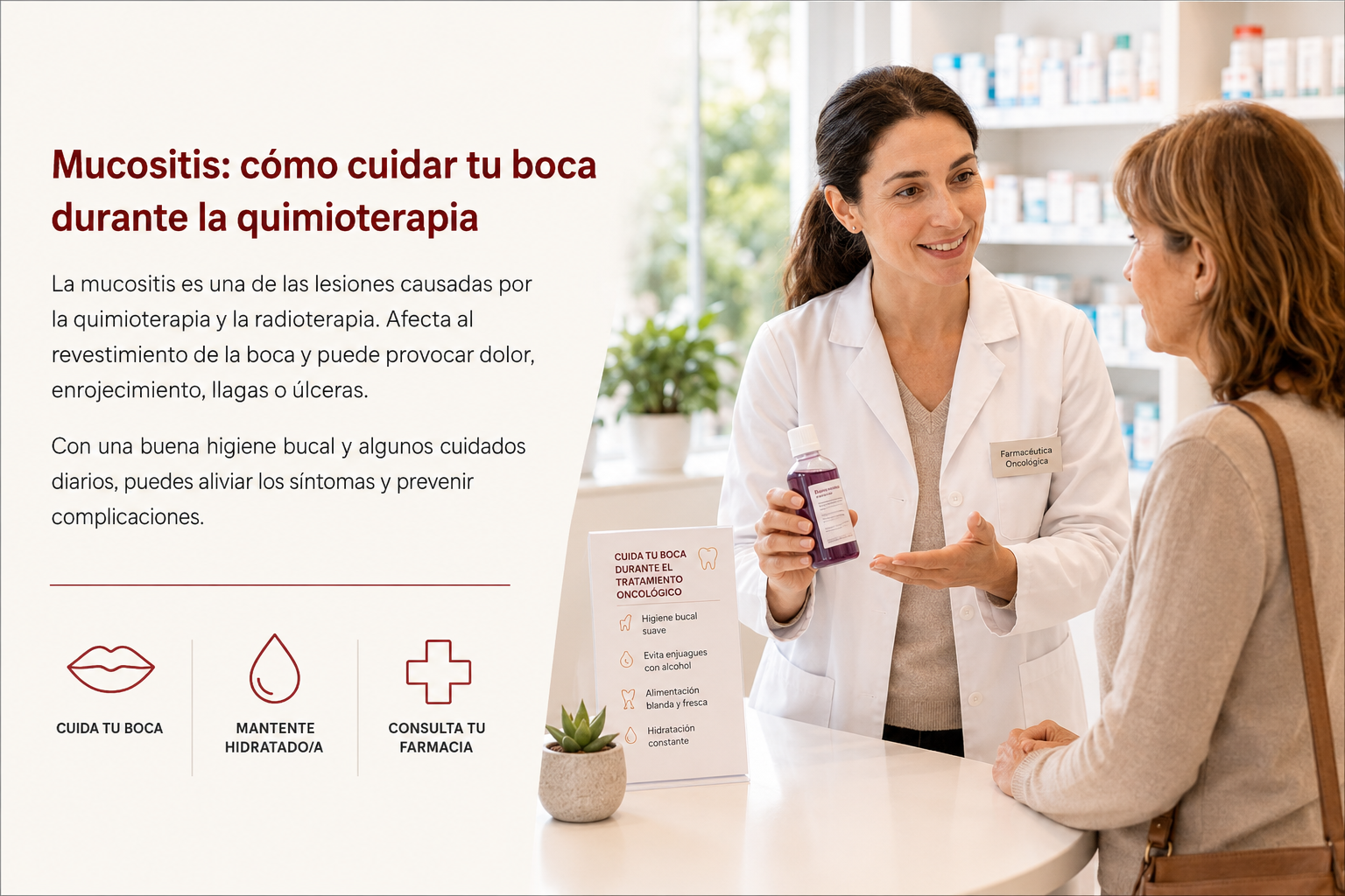 Mucositis: cómo cuidar la boca durante la quimioterapia